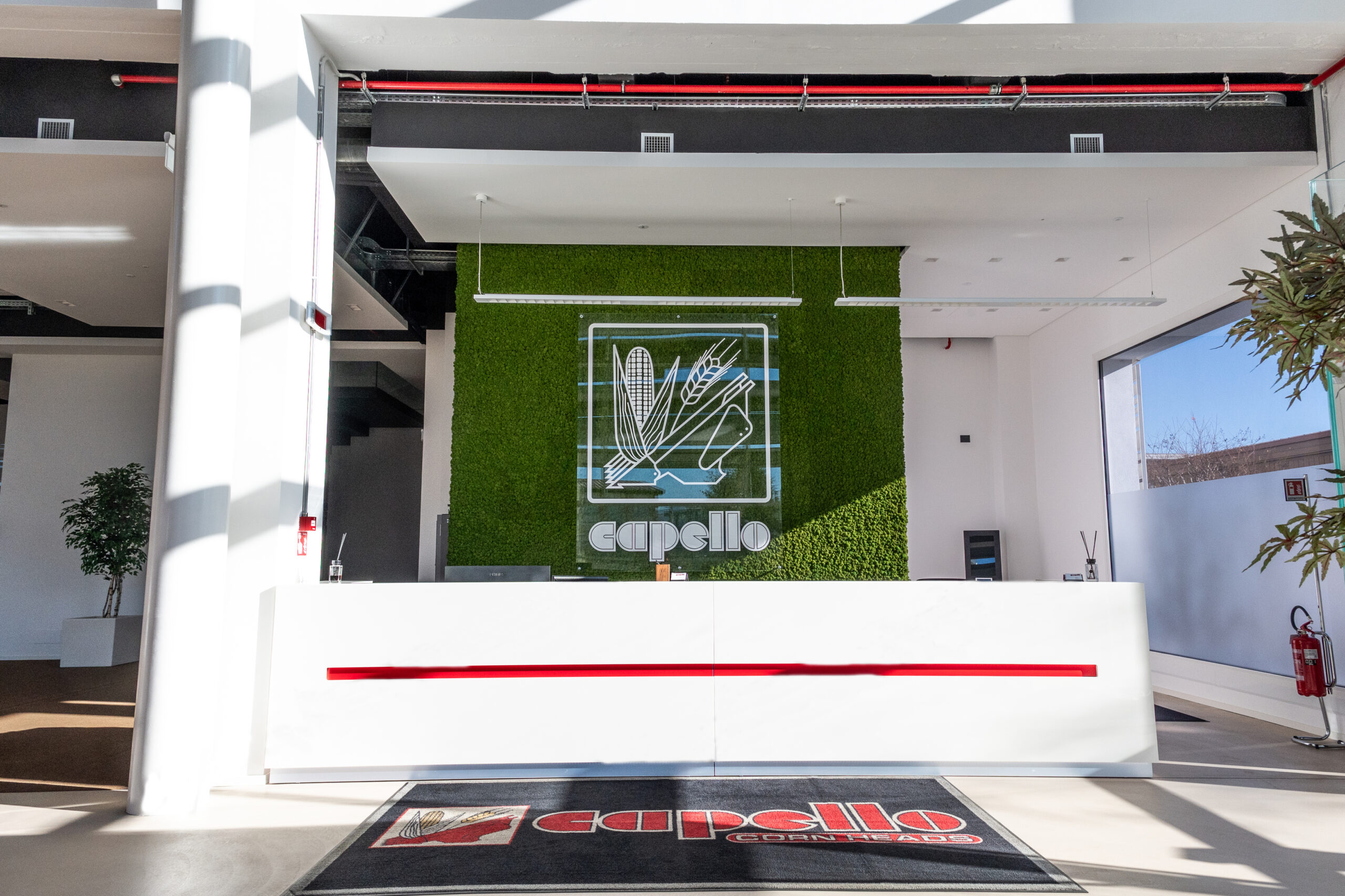 Reception all'ingresso della Capello srl