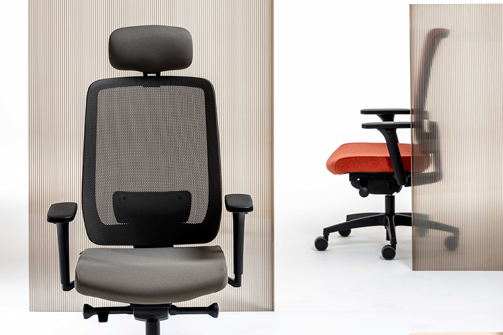 Sedia con supporto lombare per ufficio